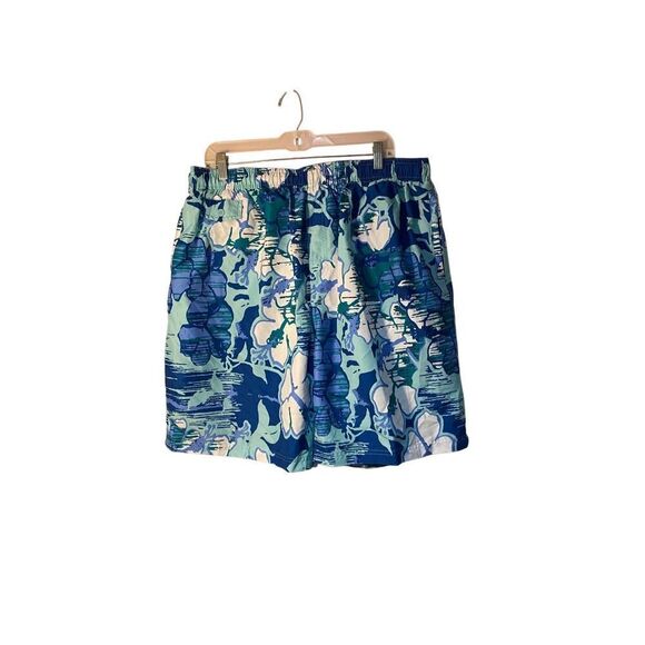 Nat Nast Men’s Hawaiian Print Blue & White Swimsuit.Trunks size  XXL - Picture 2 of 6